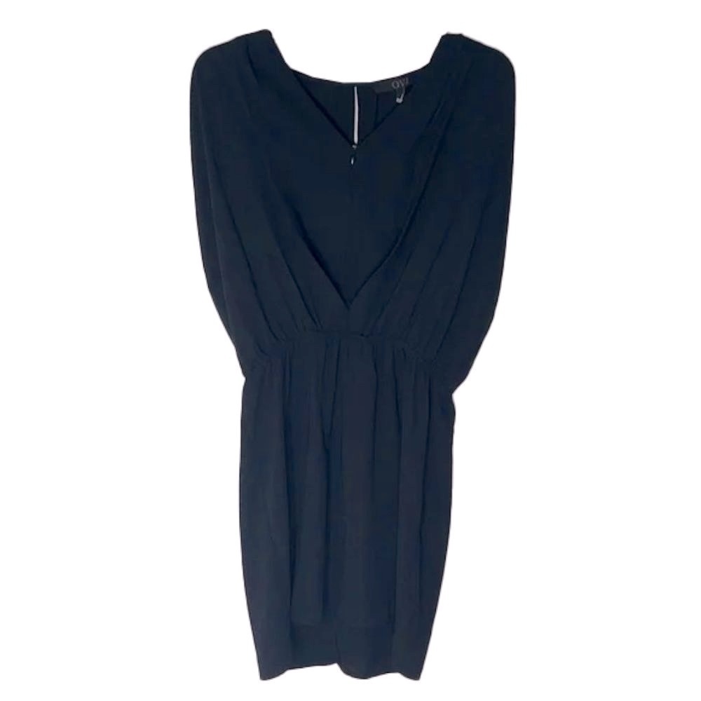 ❤️ 🆕 OVI Black front zip Dress Size M